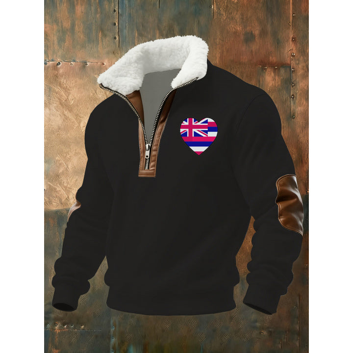 Herren Klassischer Kapuzenpullover mit Fleece-Detail Echoarchiv
