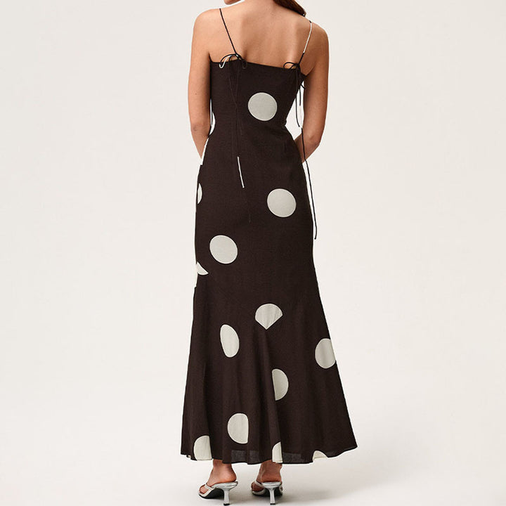 Damen Maxikleid mit elegantem Polka-Dot-Muster Echo Archiv