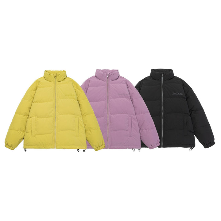 Damen Boxy Stepp-Pufferjacke mit hohem Stehkragen, Tunnelzug und elastischen Bündchen Echoarchiv