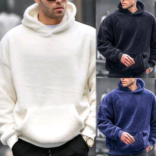 Herren Bequemer Fleece-Hoodie mit Kängurutasche Echoarchiv