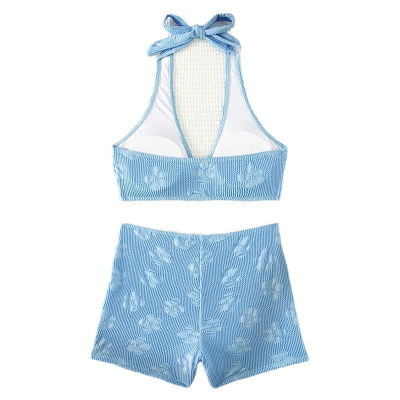 Damen Hoch tailliertes Bikini-Set mit elegantem Ring-Detail Echo Archiv