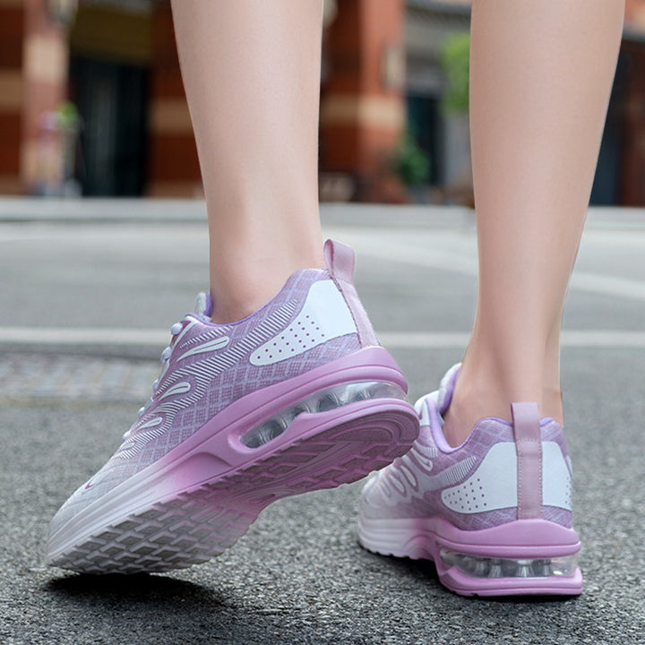 Damen nan leistungsorientierter Fitnesssneaker mit sichtbarer Luftdämpfung und nahtlosem Strickobermaterial Echo Archiv