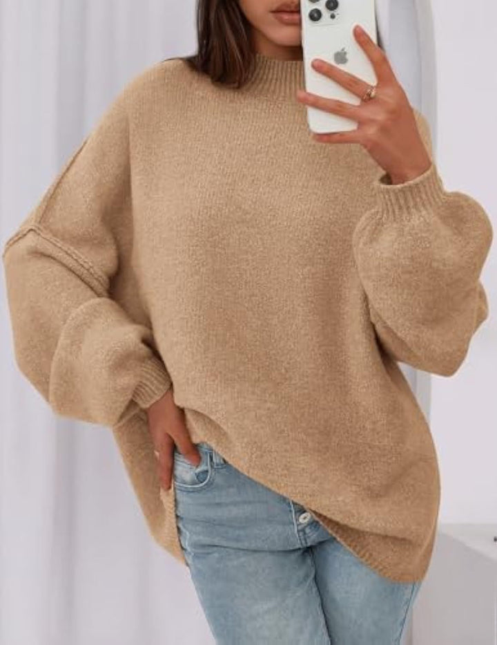 Damen Weicher Oversized Pullover Echo Archiv