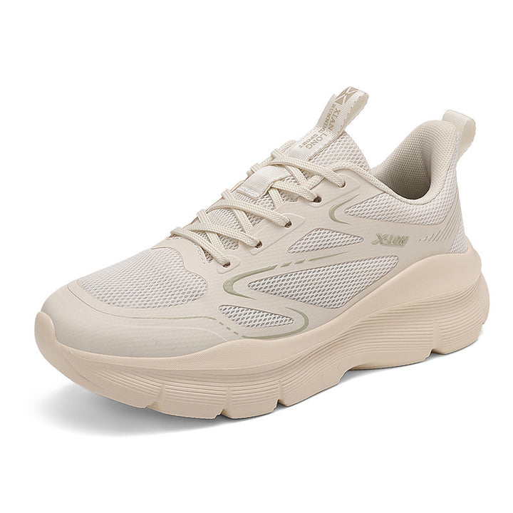 Damen nan modische Volumen-Sneaker mit atmungsaktivem Mesh, verstärkenden Overlays und extra gedämpfter Keilsohle Echo Archiv