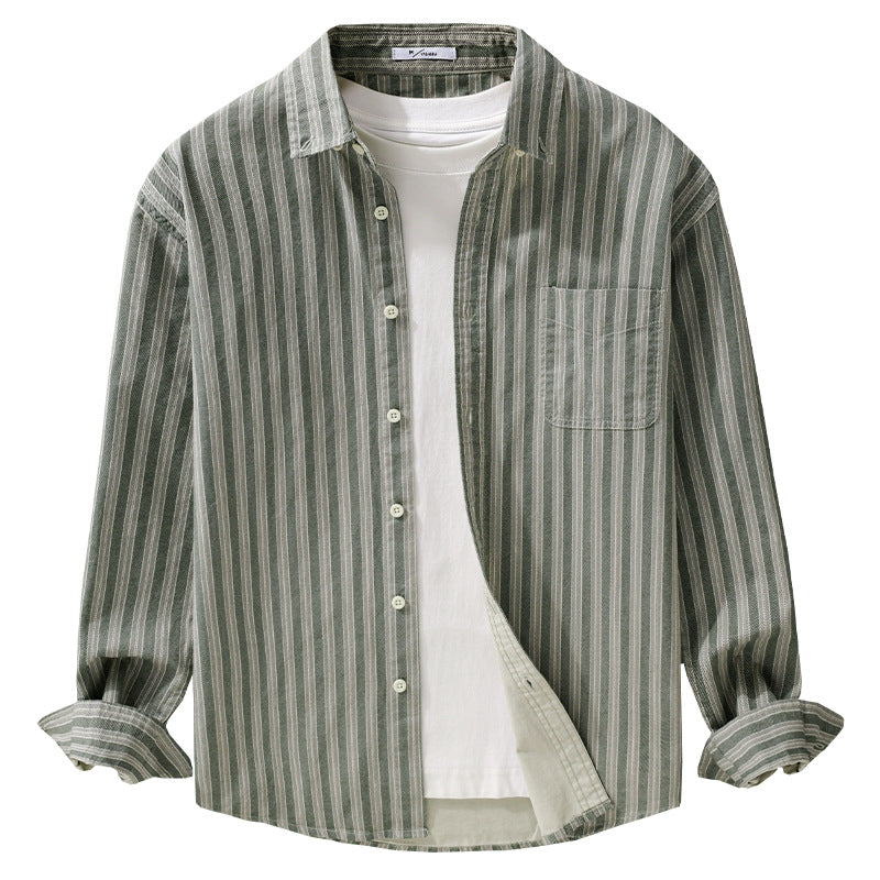 Herren Hemd mit Button-Down-Kragen aus atmungsaktivem Leinen-Baumwollmix in Relaxed-Passform Echoarchiv