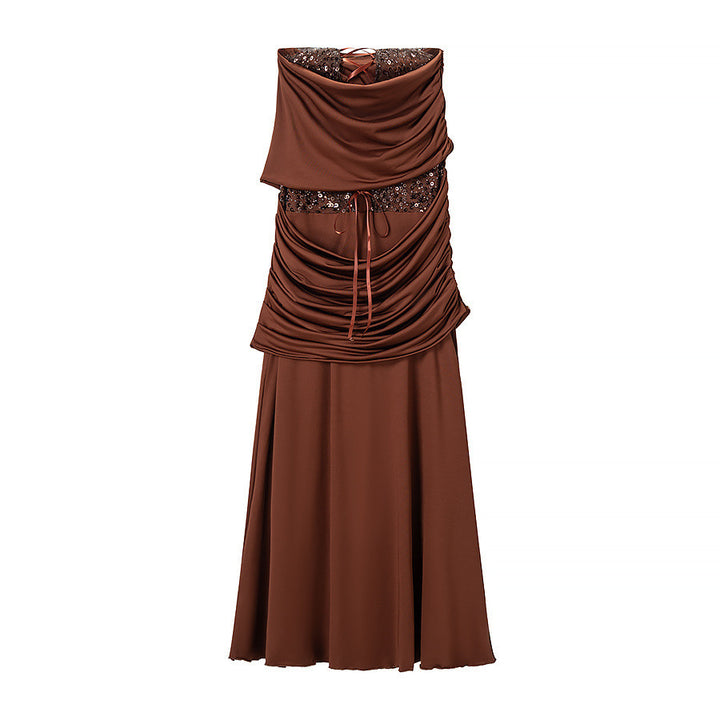 Damen Langärmliges Wickelkleid mit raffiniertem Drapé Echo Archiv