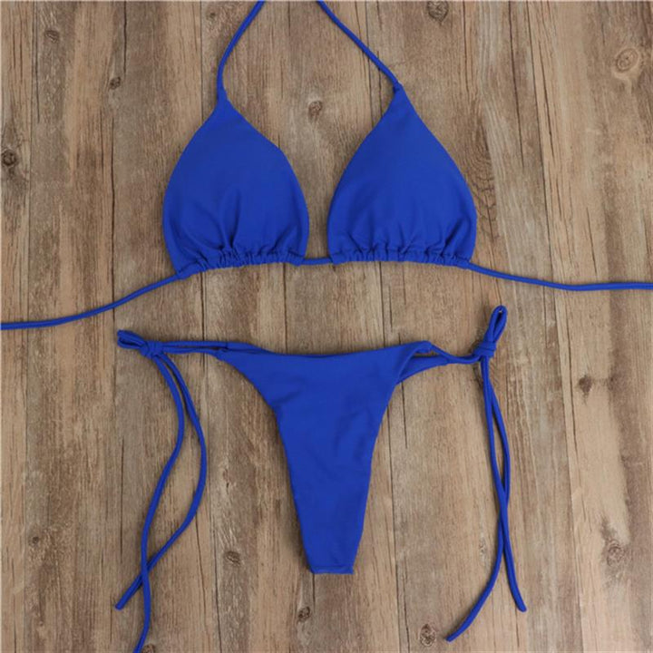 Damen Bikini-Set mit verstellbaren Trägern und minimalistischem Design Echoarchiv