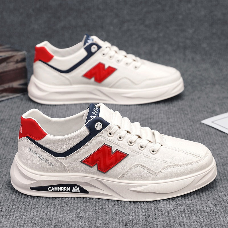 Herren Voluminöse Casual-Sneaker mit strukturiertem Kunstleder, kontrastierten Overlays und gedämpfter Plateau-Sohle – Norré
