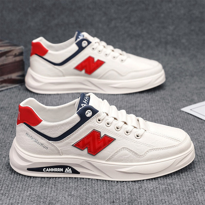 Herren Voluminöse Casual-Sneaker mit strukturiertem Kunstleder, kontrastierten Overlays und gedämpfter Plateau-Sohle – Norré
