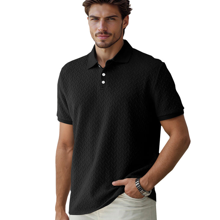 Herren Polohemd mit strukturiertem Design Echoarchiv