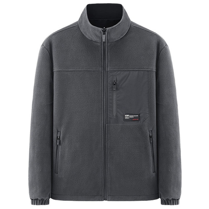 Herren Minimalistische technische Allwetter-Softshelljacke mit Stehkragen und wasserabweisenden Reißverschlüssen Echo Archiv
