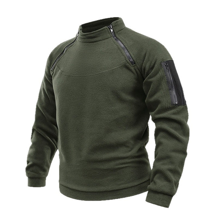 Herren Thermo-Tactical-Sweatshirt mit Fleece-Innenfutter, Reißverschluss-Schultern & Armtasche Echo Archiv