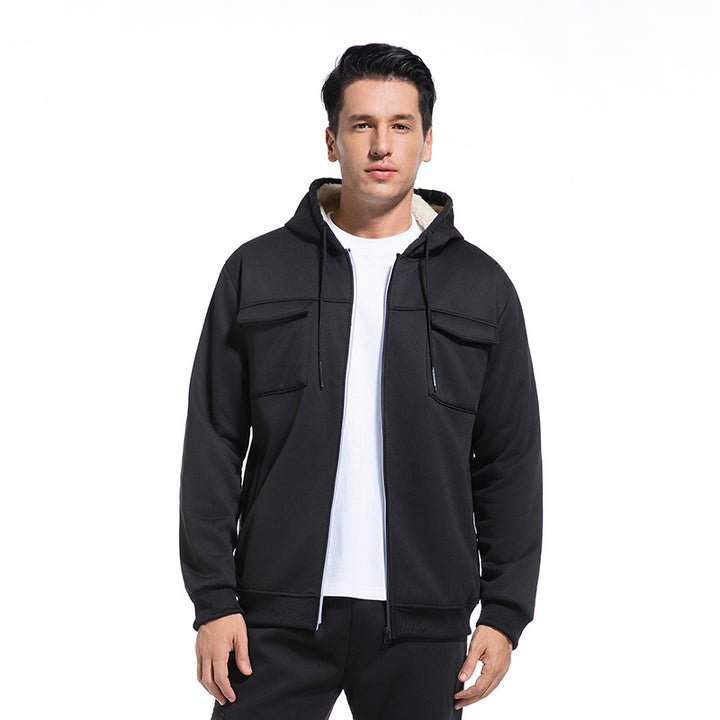 Herren Freizeitjacke mit hohem Kragen und Taschen Echo Archiv