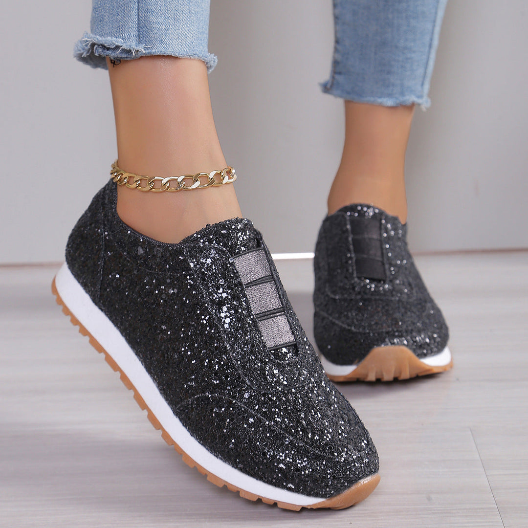 Damen Glitzernde Slip-On Sneakers mit komfortabler Sohle Echo Archiv