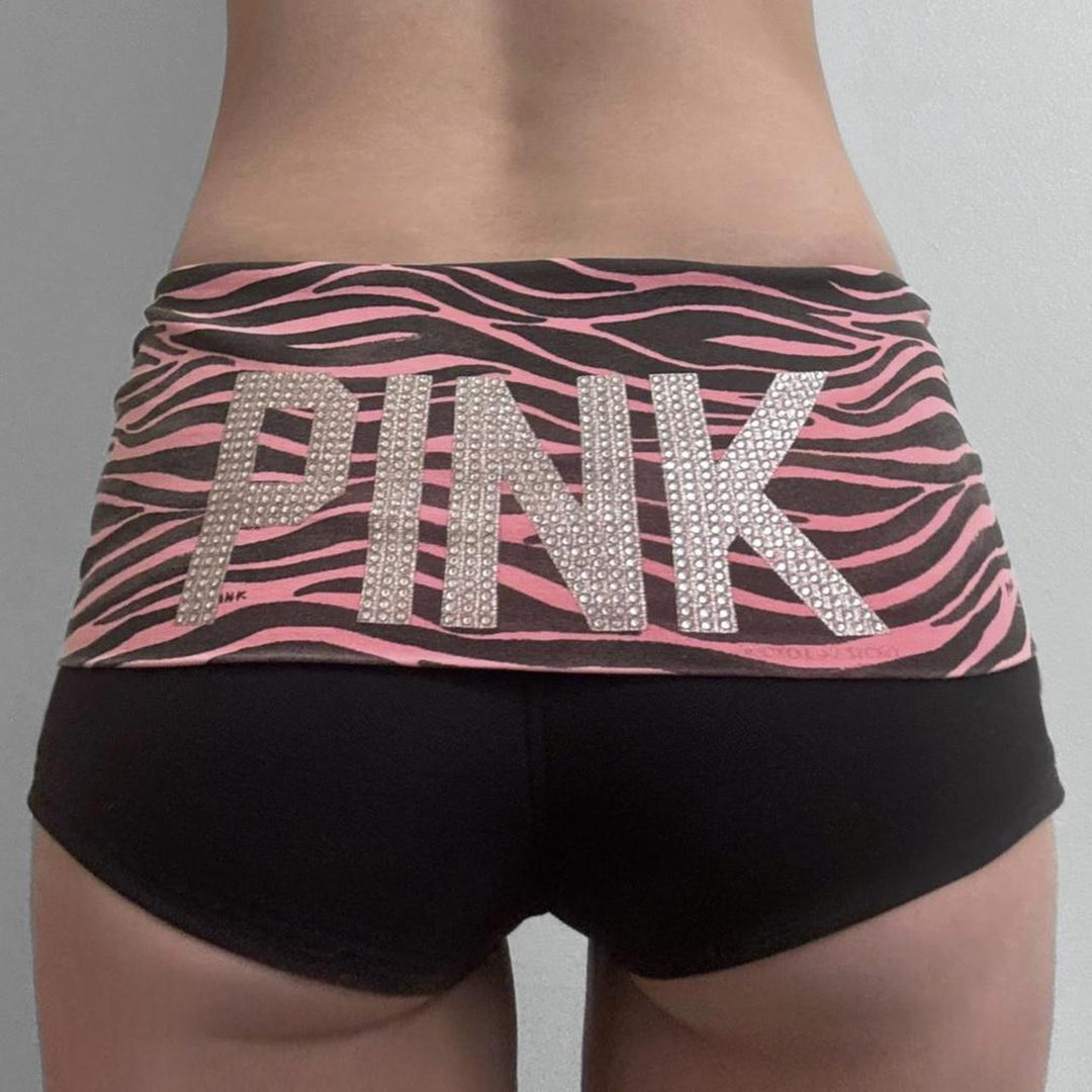 Damen Sportliche Shorts mit modischem Zebra-Muster Echo Archiv