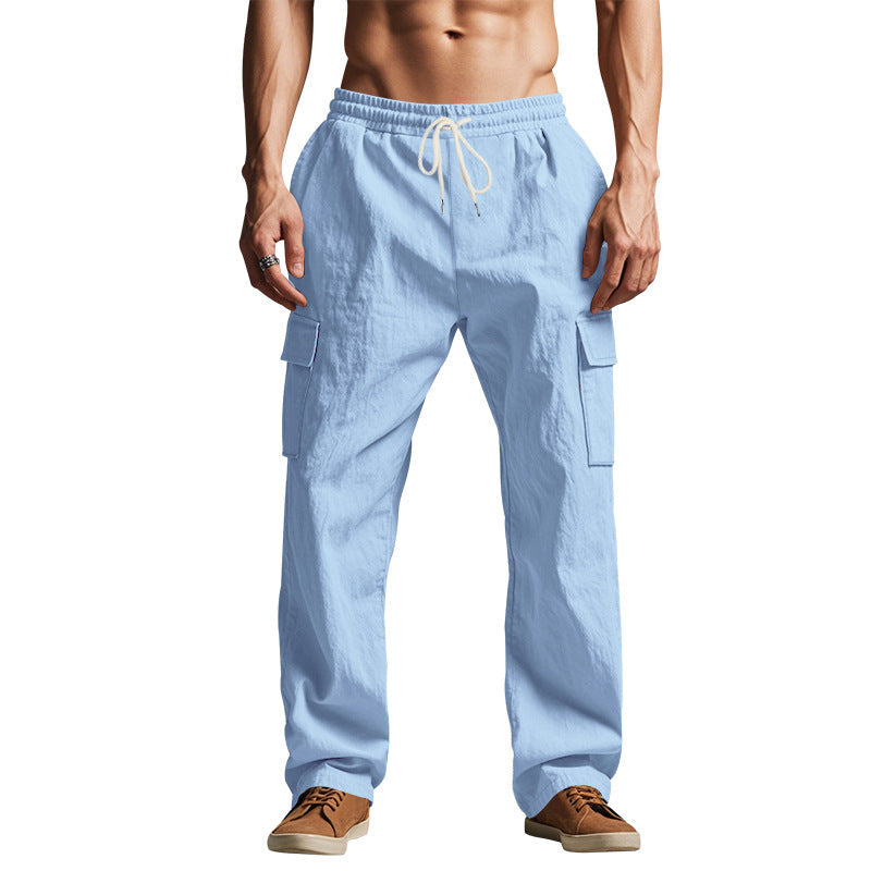 Herren lockere Cargohose mit elastischem Bund und praktischen Seitentaschen Echoarchiv