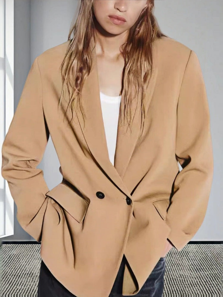 Damen Modischer und eleganter Oversized Blazer Echoarchiv