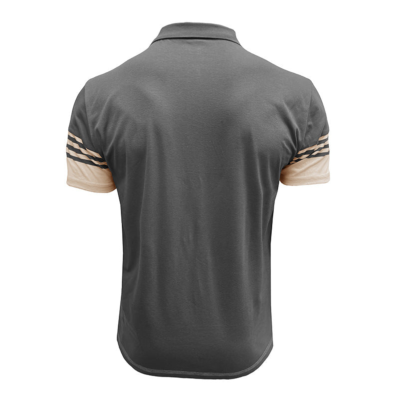 Herren Poloshirt mit modernem Streifendetail Echoarchiv