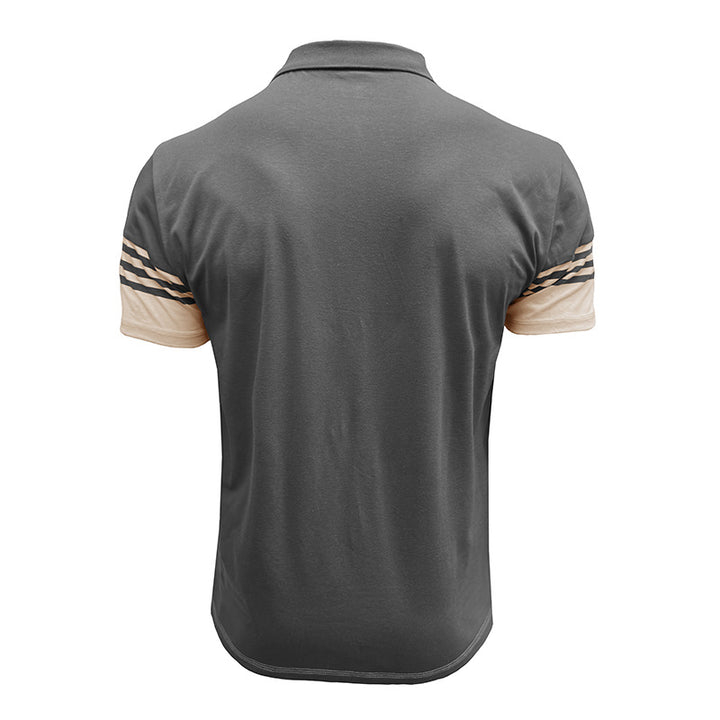 Herren Poloshirt mit modernem Streifendetail Echoarchiv