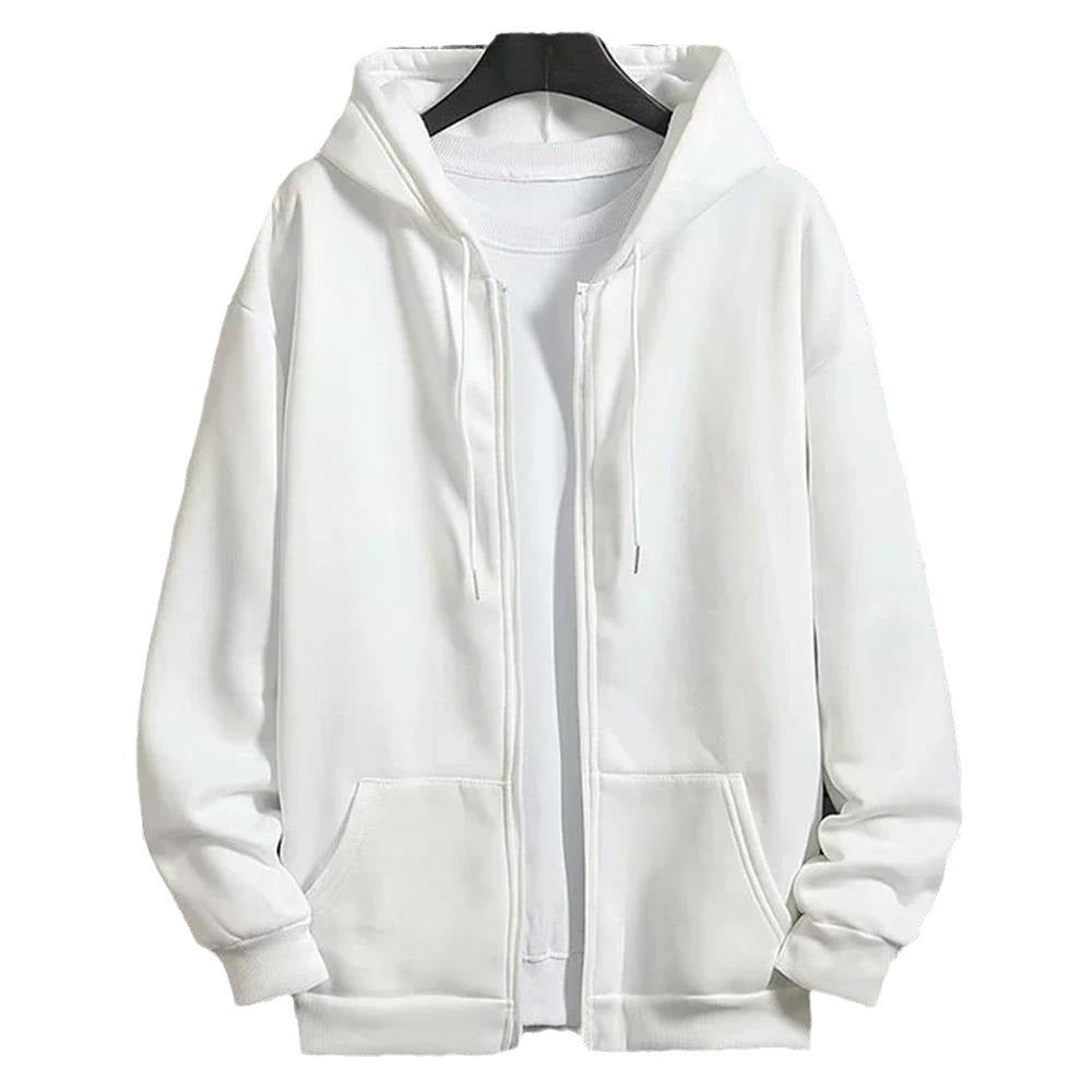 Unisex Zip-Hoodie mit verdecktem Reißverschluss, minimalistischer Silhouette und angerautem Innenfutter Echo Archiv