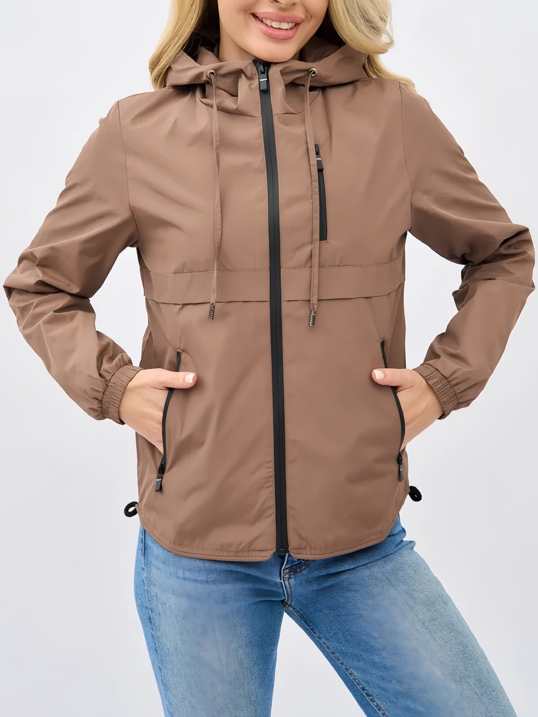 Damen Leichte und Atmungsaktive Übergangsjacke