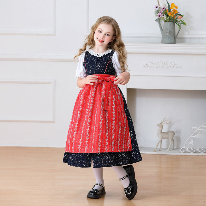 Damen nan traditionelles Dirndlkleid für Mädchen mit abnehmbarer Schürze Echo Archiv