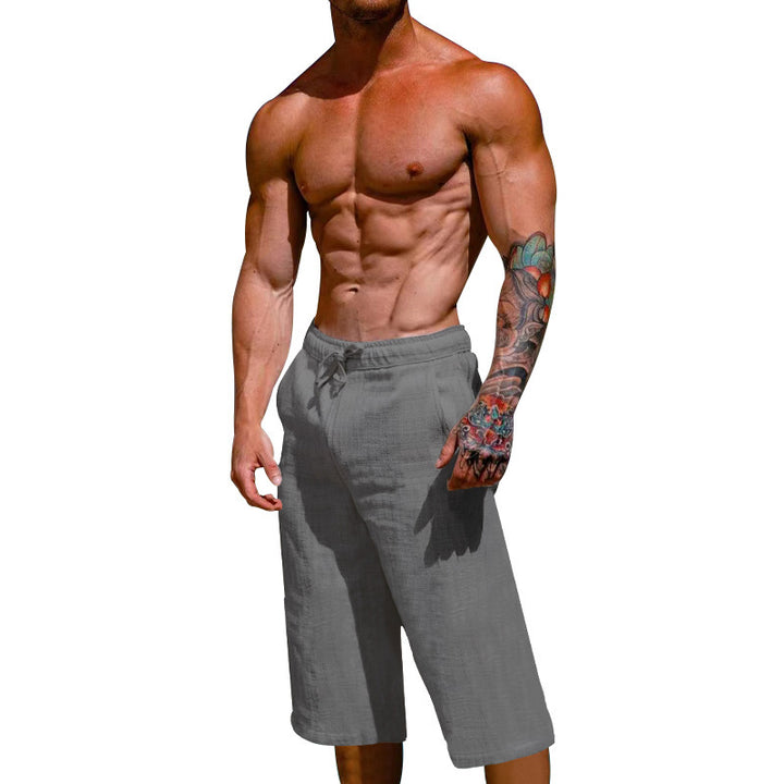 Herren lässige Sport-Shorts mit elastischem Bund und seitlichen Eingrifftaschen Echoarchiv