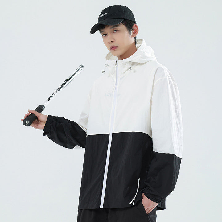 Herren Sportliche Windbreaker-Jacke Echoarchiv