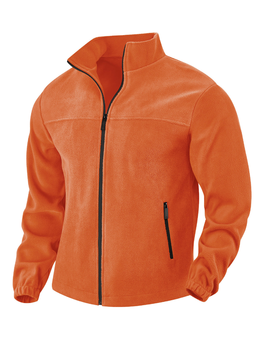 Herren Fleecejacke mit praktischen Taschen und Stehkragen Echoarchiv