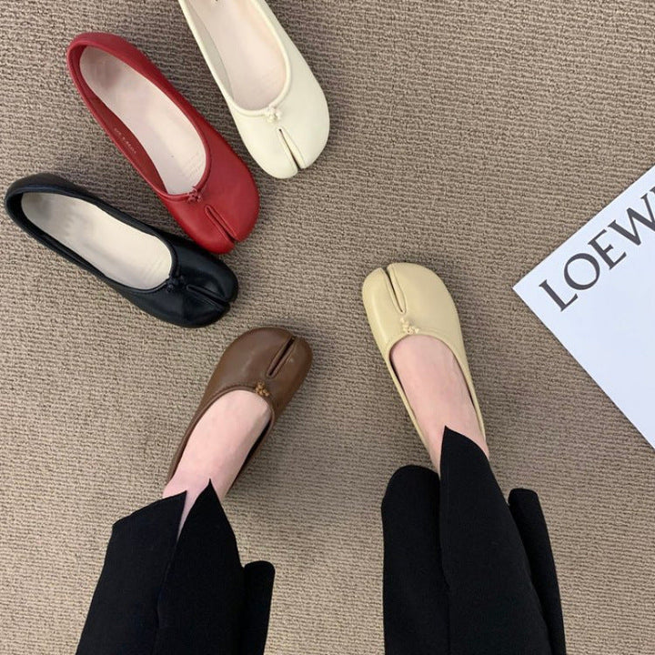 Damen Ballerinas mit eleganter Schlitz-Details und bequemer Innensohle Echoarchiv