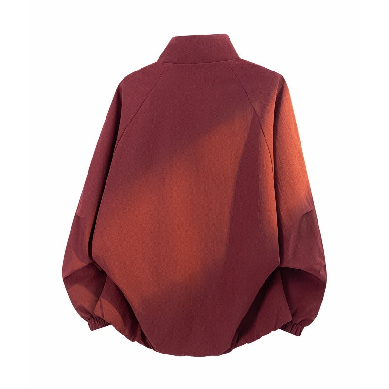 Damen Leichte Oversize Übergangsjacke mit Raglanärmeln, Reißverschluss und Kontrasteinsätzen Echoarchiv