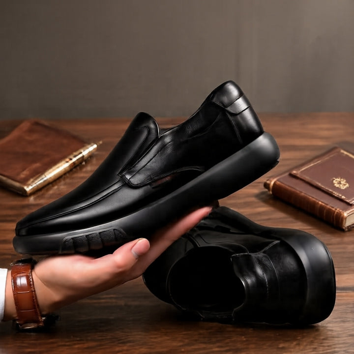 Herren Bequeme und elegante Slip-On Lederschuhe Echoarchiv