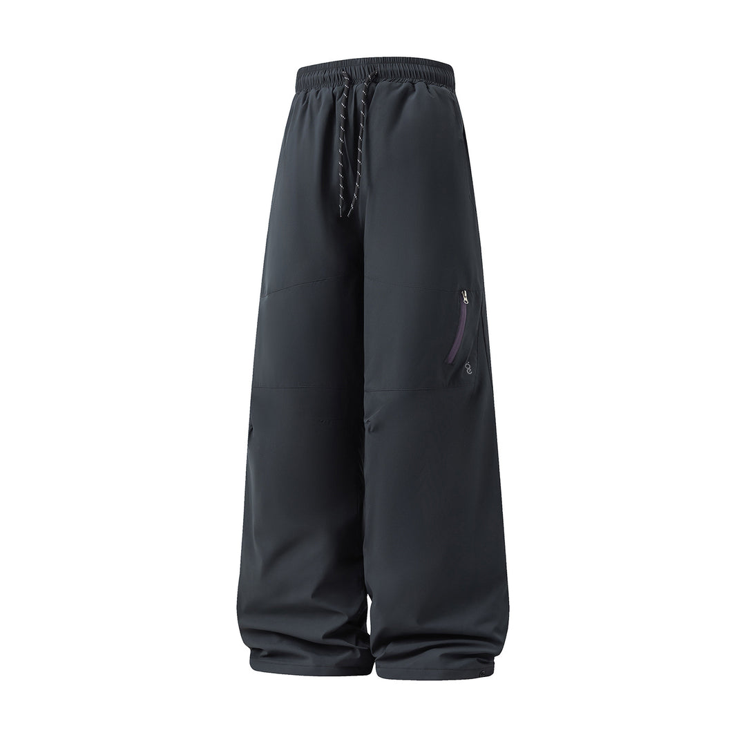 Unisex Weite wasserabweisende Outdoor-Hose mit hohem Bund und Reißverschlusstasche Echo Archiv