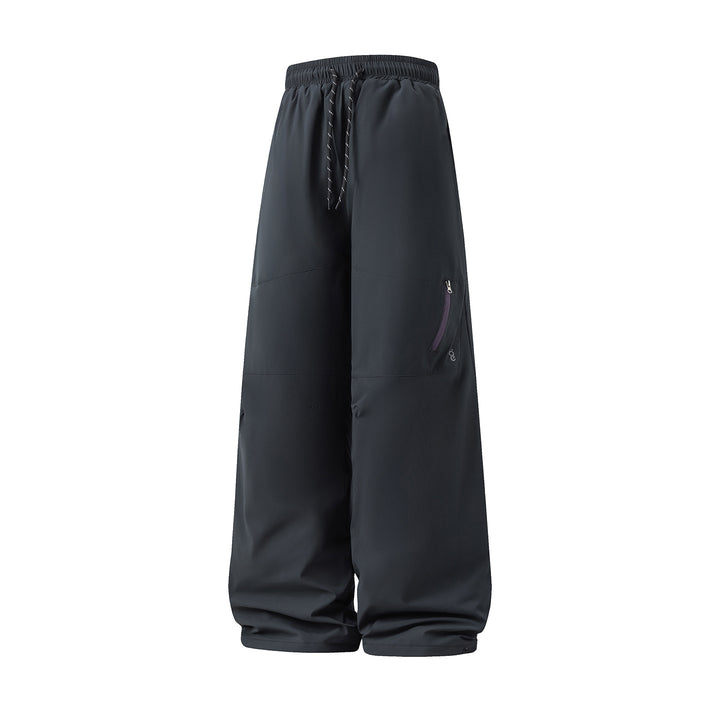 Unisex Weite wasserabweisende Outdoor-Hose mit hohem Bund und Reißverschlusstasche Echo Archiv