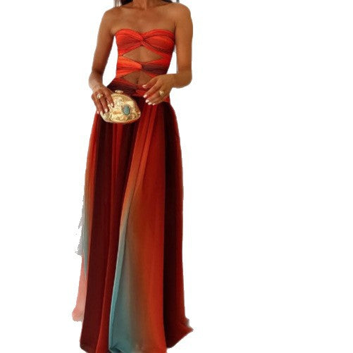 Damen Wickelkleid mit asymmetrischem Saum und verführerischem Schlitz Echo Archiv