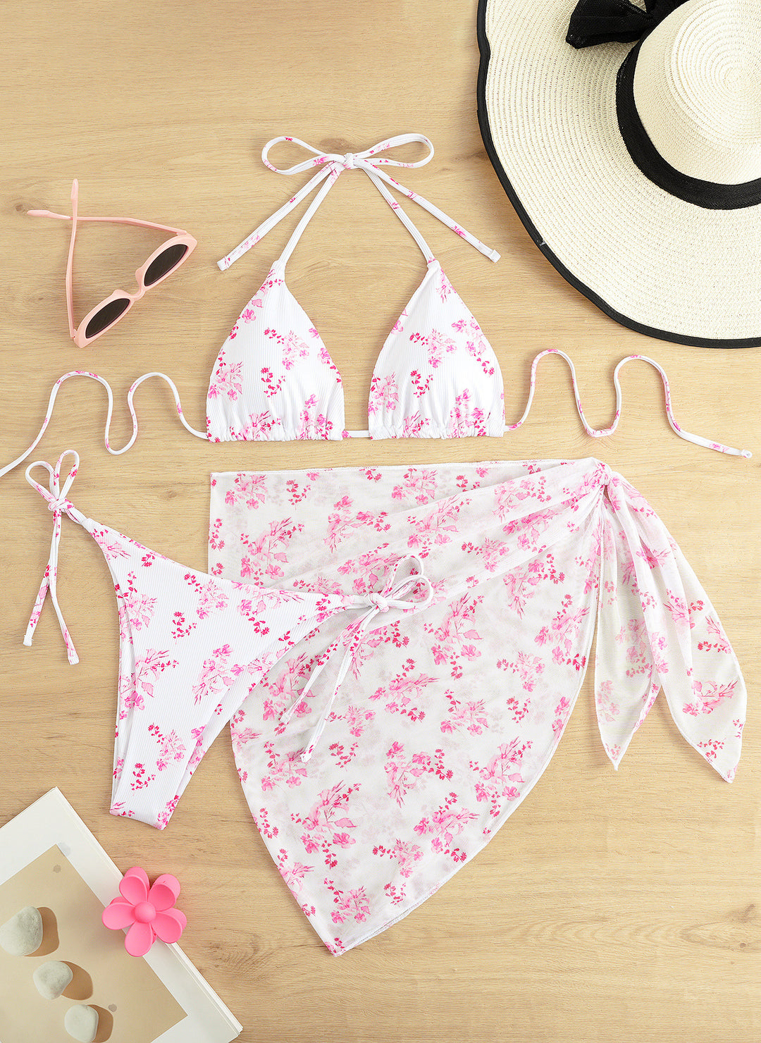 Damen Triangel-Bikini-Set mit elegantem Wickelrock Echo Archiv