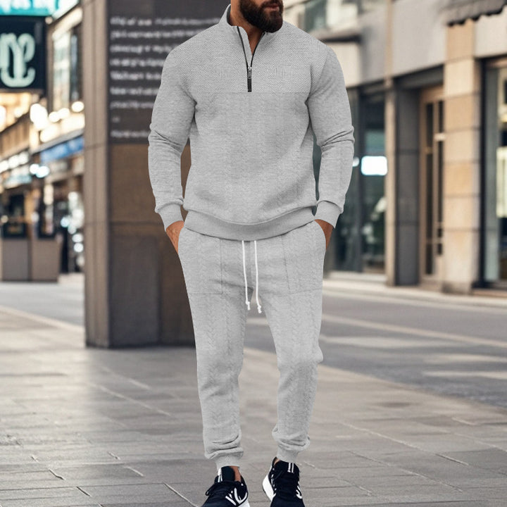 Herren Sportliches Freizeit-Set aus atmungsaktivem Material mit strukturiertem Design Echoarchiv