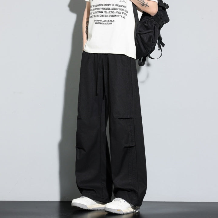Damen Weite Lagen-Loungehose mit Cargo-Details & elastischem Tunnelzug Echoarchiv