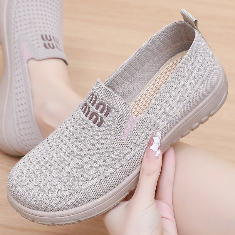 Damen Atmungsaktive Freizeit Slip-On Sneakers mit elastischem Obermaterial Echo Archiv