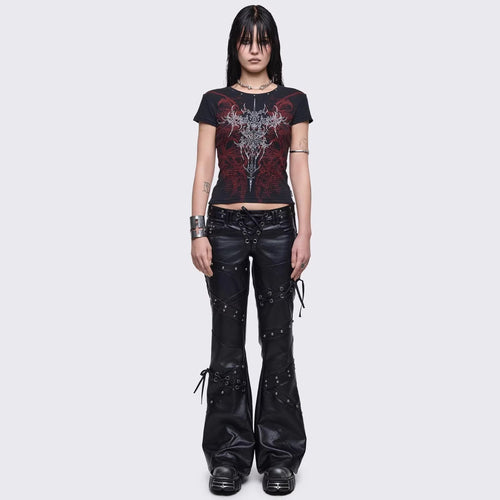 Damen Grafik-Print T-Shirt mit einzigartigem Design Echo Archiv