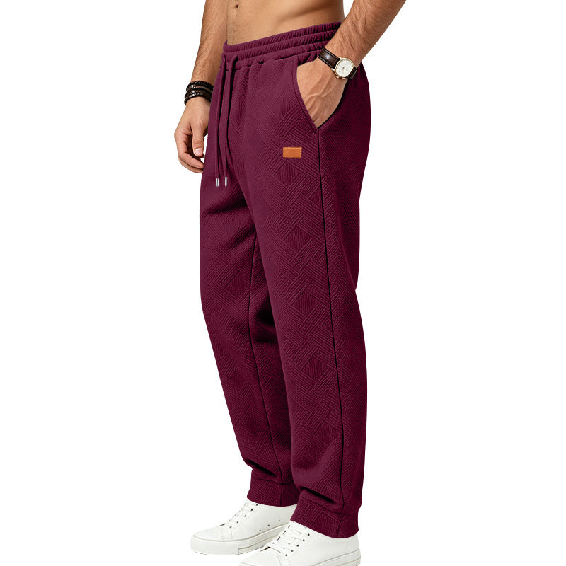 Herren Texturierte Jogginghose mit elastischem Bund und Kordelzug Echoarchiv