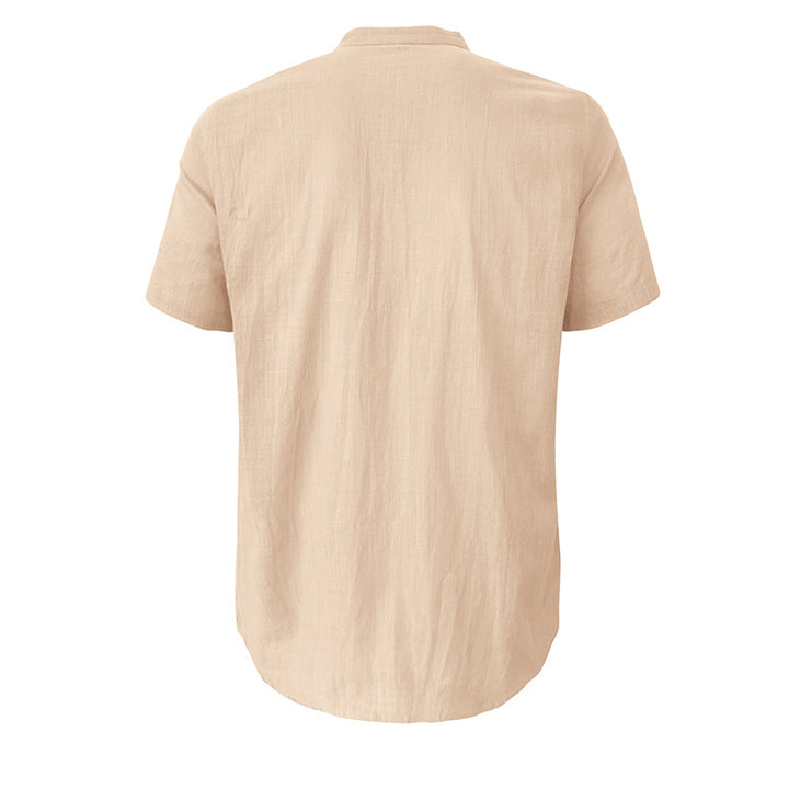 Herren Kurzarm-Henley-Shirt mit praktischer Knopfleiste und atmungsaktivem Stoff Echoarchiv