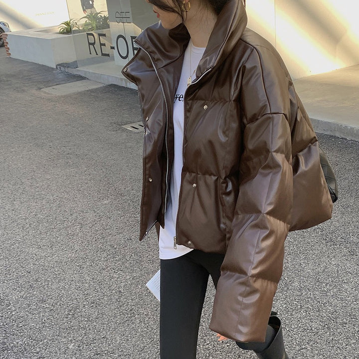 Damen Modische cropped Daunenjacke Echoarchiv