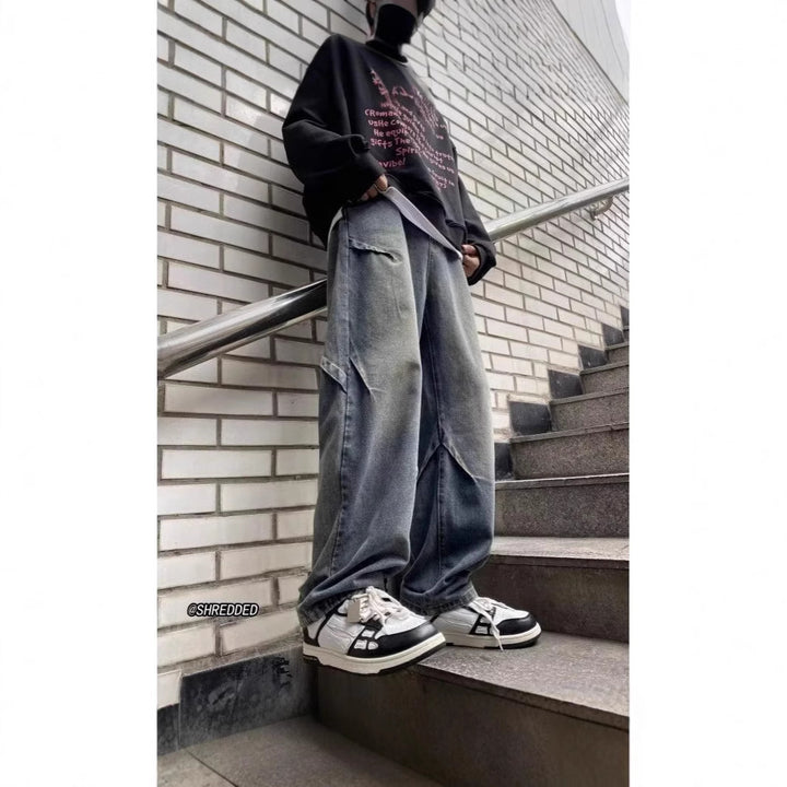 Herren Weitgeschnittene Cargo-Jeans Echoarchiv
