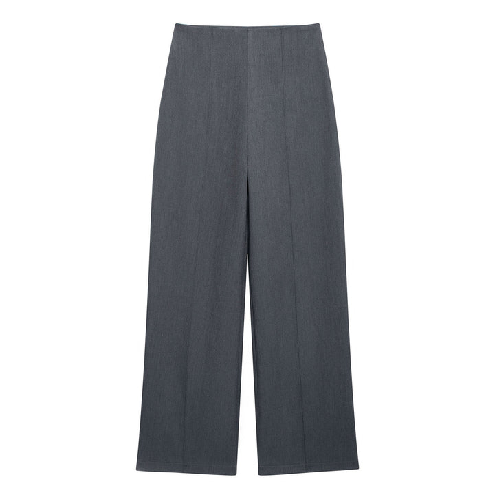 Damen Weite Highwaist-Hose mit Mittelnaht und Frontschlitz Echoarchiv