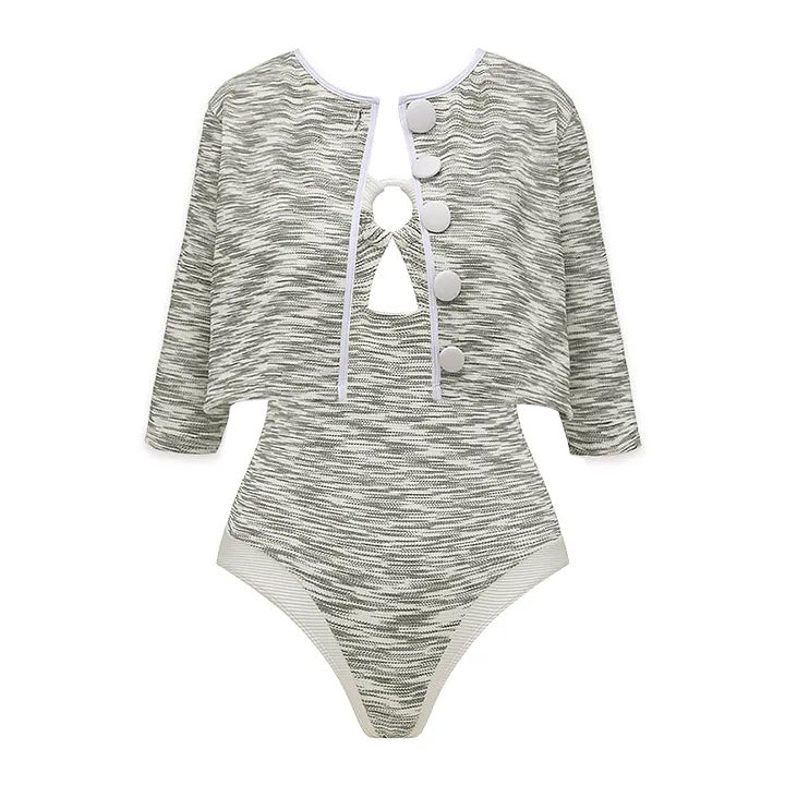 Damen Bikini-Set mit hochtailliertem Höschen und modischem Oberteil Echo Archiv