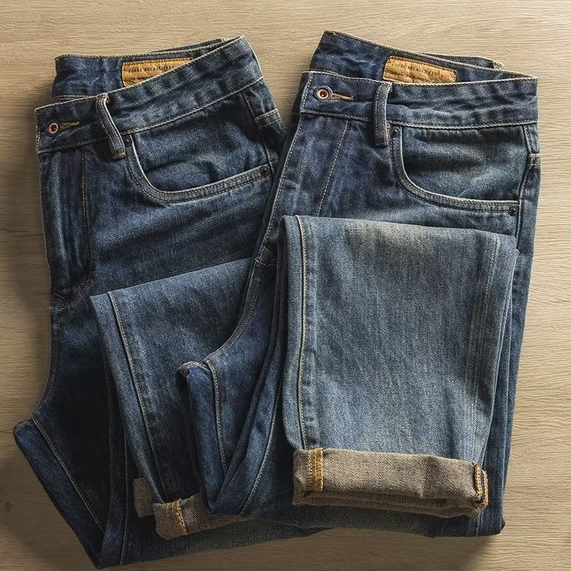 Herren Legere Denim-Jeans im Used-Look Echo Archiv