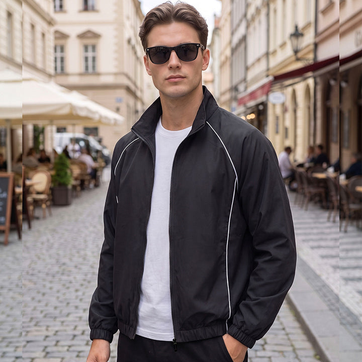 Herren Sportliche Windjacke mit reflektierenden Details Echo Archiv