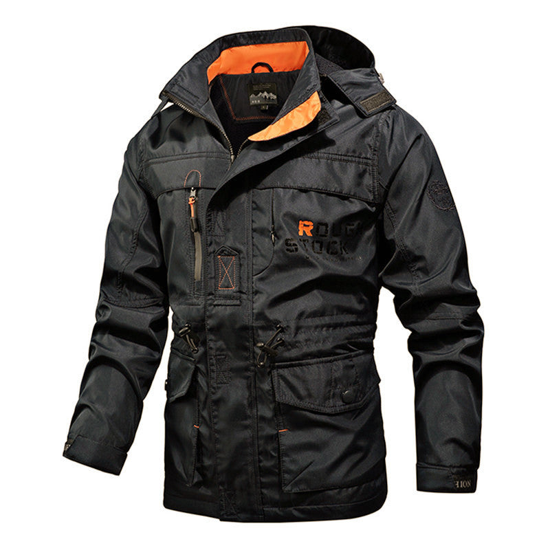 Herren Funktions-Fieldjacke mit Kapuze und wasserabweisender Beschichtung Echoarchiv