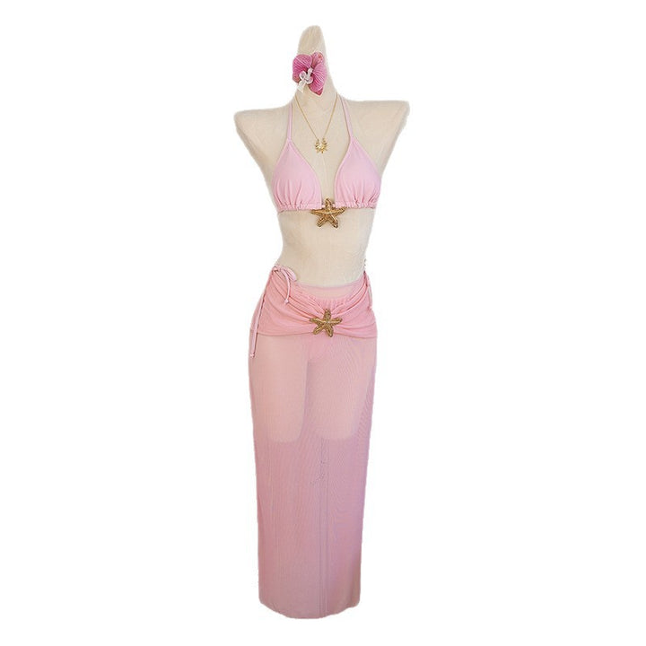 Damen Bikini-Set mit transparenter Strandtunika Echo Archiv